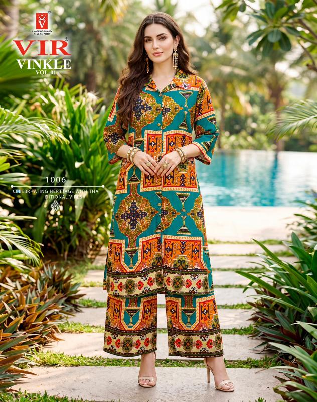 Taniksh vinkle vol 1 coord set wholesale work clothes